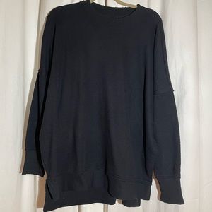 Aerie Textured oversized crew